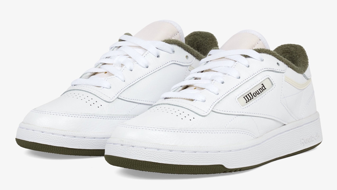 海外 4/6 発売！JJJJound × REEBOK CLUB C “White/Olive” 2023 S/S (ジョウンド リーボック 2023年 春夏)