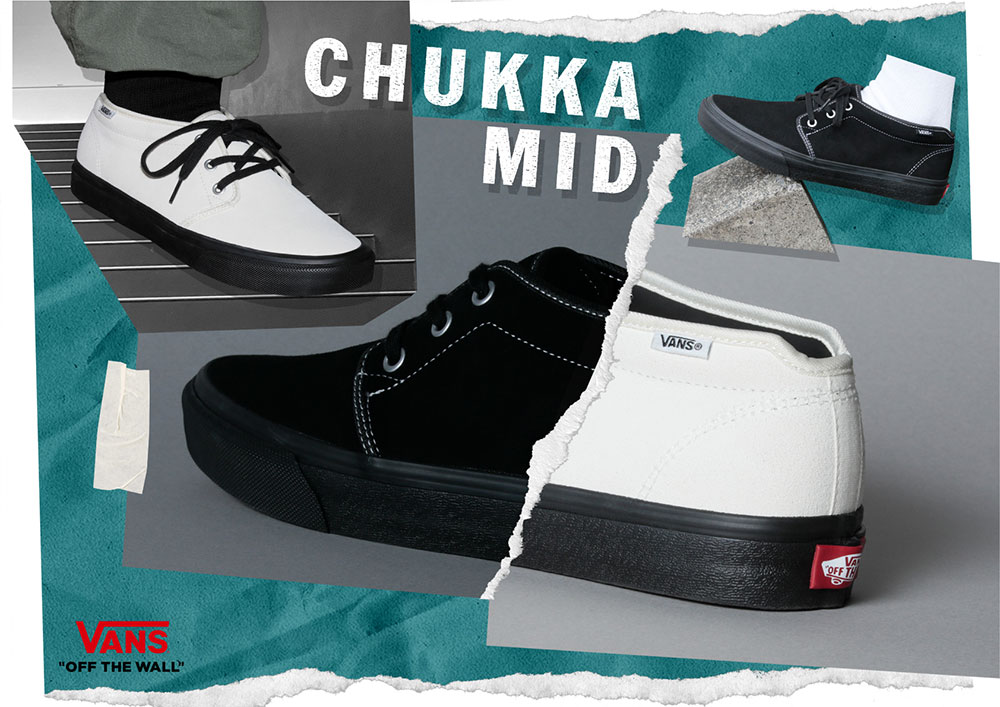 コアな人気を誇るVANSの名作に“少し”のアレンジを加えた新作「CHUKKA MID」が3/3 発売 (バンズ チャッカ ミッド)