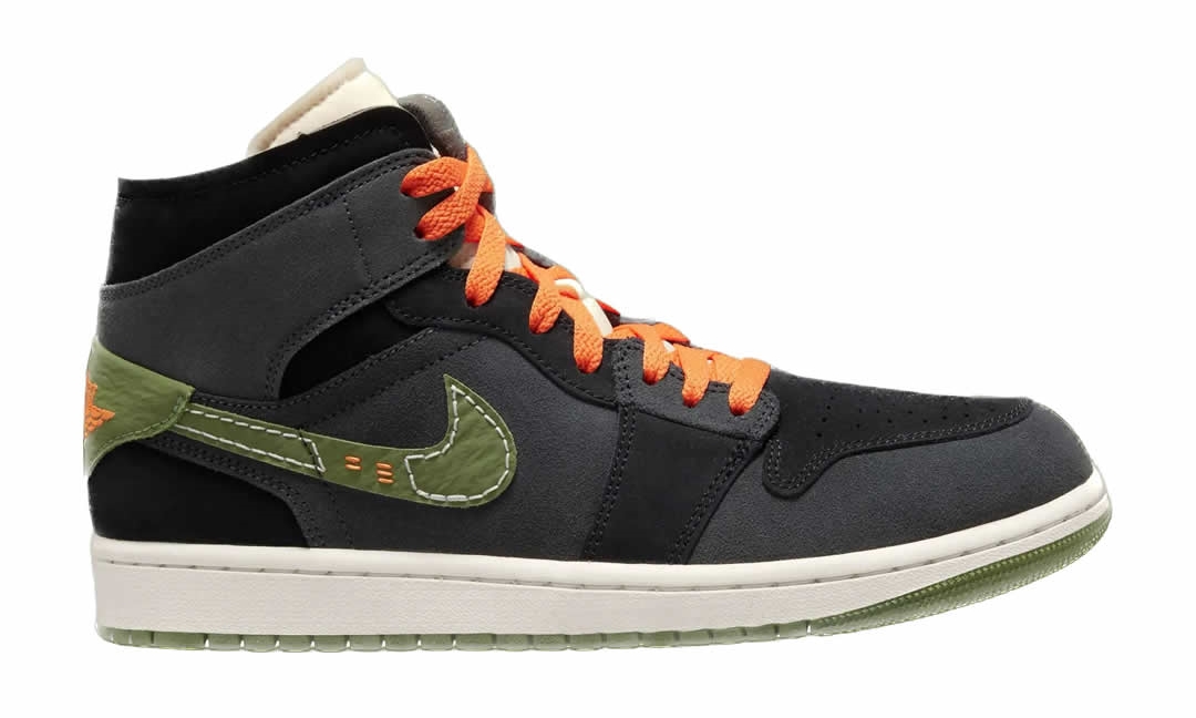 【国内 12/9 発売】NIKE AIR JORDAN 1 MID CRAFT SE “Anthracite/Light Olive” (ナイキ エア ジョーダン 1 ミッド クラフト SE “アンスラサイト/ライトオリーブ”) [FD6817-003]