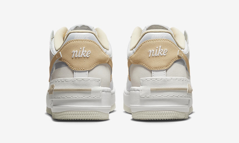 【国内 4/22 発売予定】ナイキ ウィメンズ エア フォース 1 ロー シャドウ “ホワイト/タン” (NIKE WMNS AIR FORCE 1 LOW SHADOW “White/Tan”) [DV7449-100]