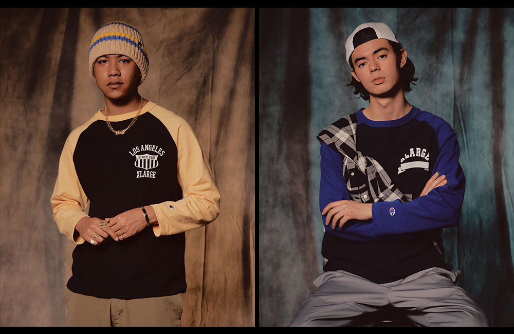 XLARGE × Champion コラボレーション最新作のREVERSE WEAVE RAGLAN L/S TEEが3/25 発売 ​(エクストララージ チャンピオン)