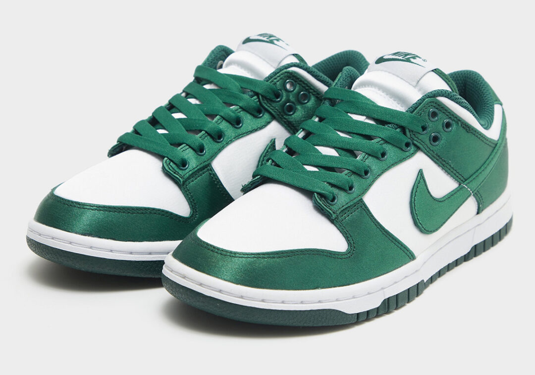 【国内 7/20 発売予定】ナイキ ダンク ロー “サテン/ホワイト/チームグリーン” (NIKE DUNK LOW “Satin/White/Team Green”) [DX5931-100]