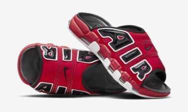 2023年 後半 発売予定！ナイキ エア モア アップテンポ スライド “ブルズ” (NIKE AIR MORE UPTEMPO SLIDE “Bulls”) [FJ6035-600/FJ6036-600]