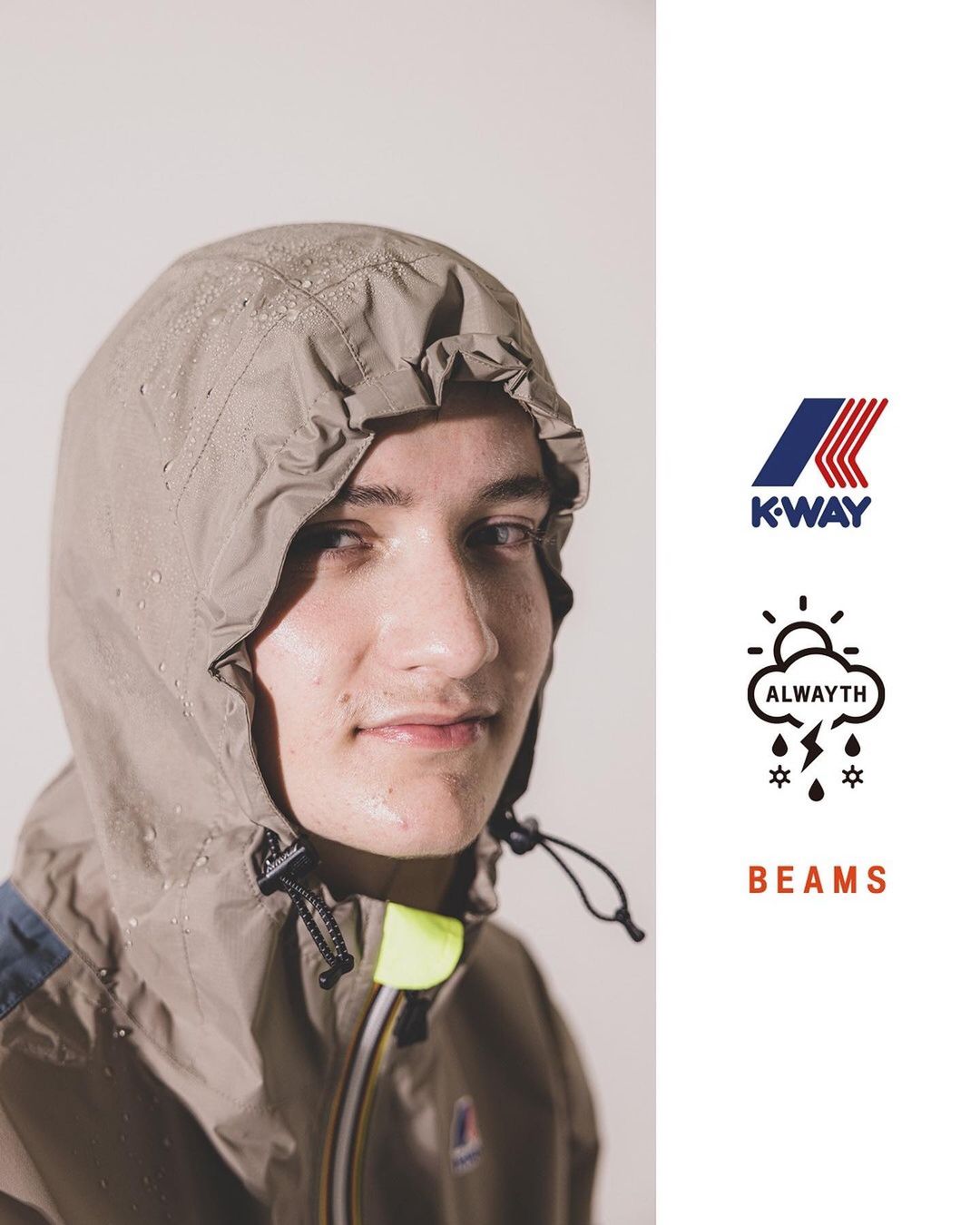 レインウェアブランドとコラボしたK-WAY × ALWAYTH × BEAMS 別注が3/4 発売 (ケーウェイ オールウェイズ ビームス)