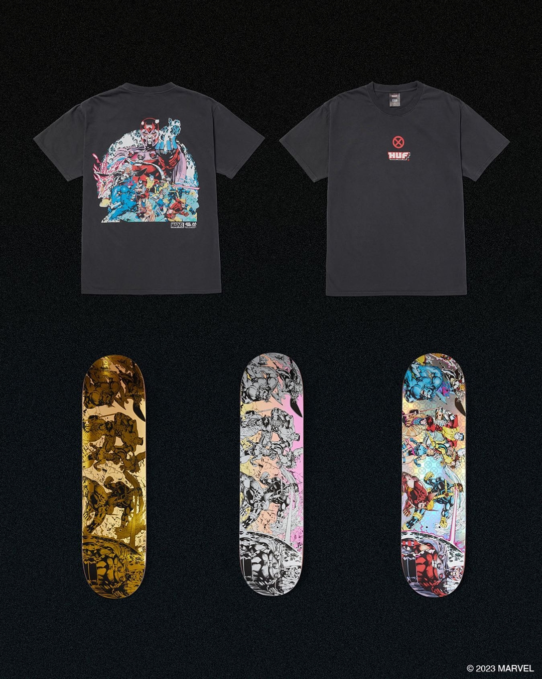 HUF × X-Men BLIND BAG DECKS/TEEが3/10 発売 (ハフ エックスメン)