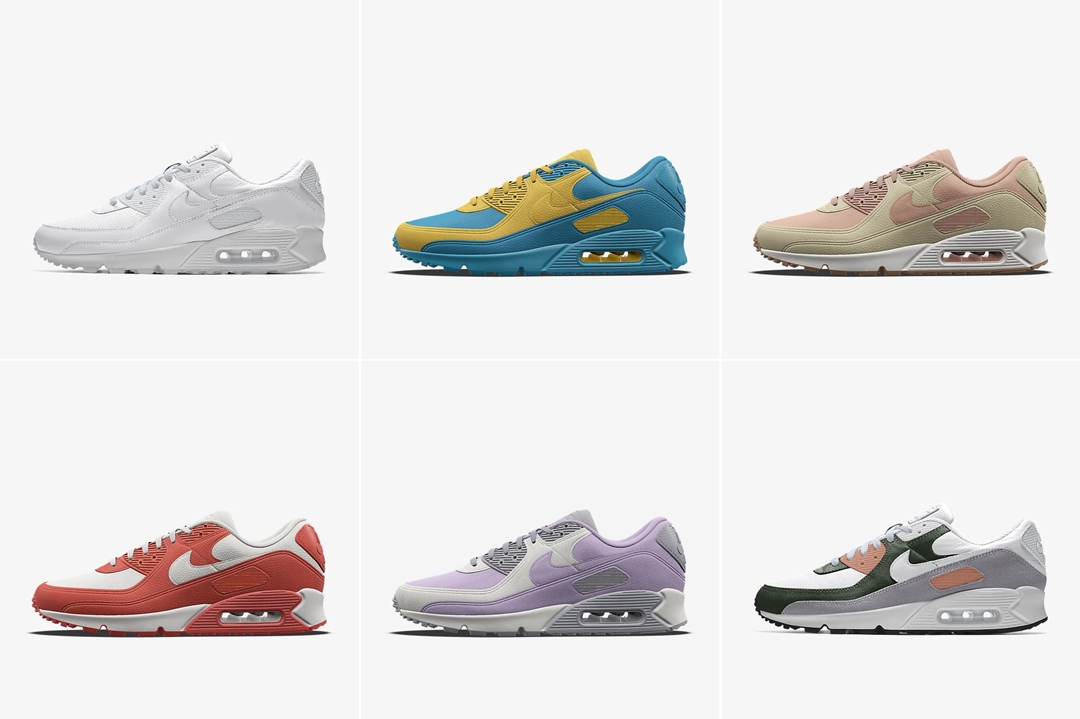 【NIKE BY YOU】キャンバス素材で夏らしい雰囲気を演出する ナイキ エア マックス 90 (NIKE AIR MAX 90) [DZ3649-900]