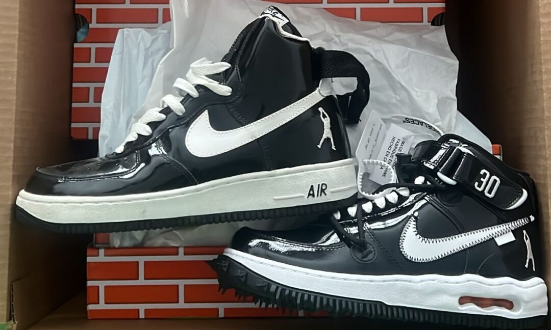 海外 9/5 発売予定！OFF-WHITE x NIKE AIR FORCE 1 MID “Sheed/Black Patent” (オフホワイト ナイキ エア フォース 1 ミッド “シード/ブラックパテント”) [DR0500-001]