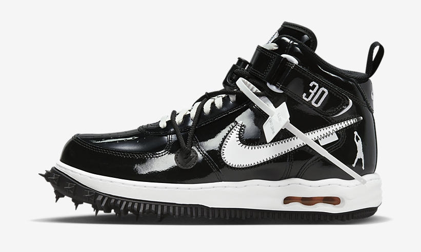 海外 9/5 発売予定！OFF-WHITE x NIKE AIR FORCE 1 MID “Sheed/Black Patent” (オフホワイト ナイキ エア フォース 1 ミッド “シード/ブラックパテント”) [DR0500-001]