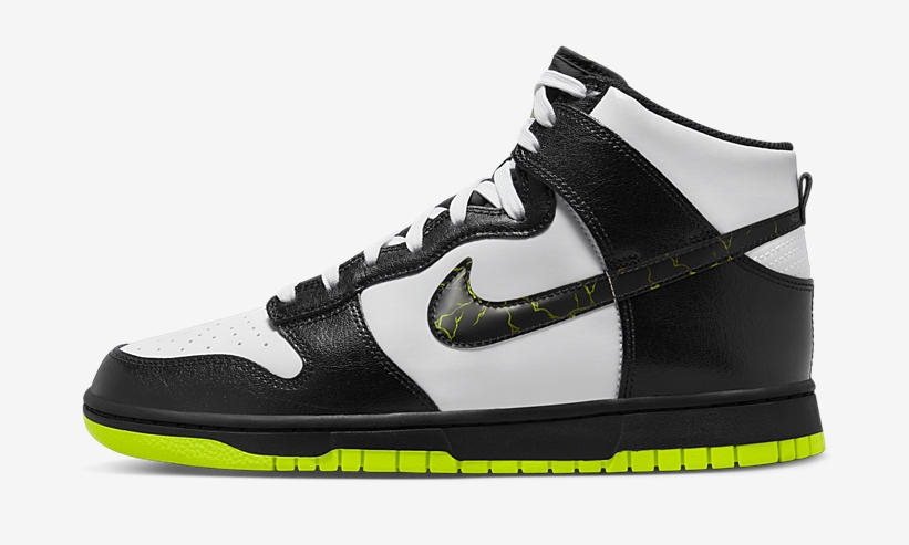 海外 3/10 発売予定！ナイキ ダンク ハイ ”ホワイト/ブラック/ボルト” (NIKE DUNK HIGH “White/Black/Volt”) [FD0732-100]