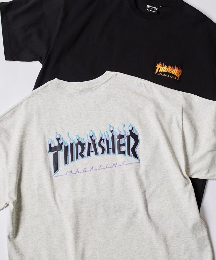 THRASHER × FREAK’S STORE 発泡プリントで表現されたブランドロゴTEE (スラッシャー フリークスストア)