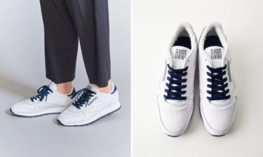 【4月上旬発売】BEAUTY&YOUTH REEBOK 別注 CLASSIC LEATHER “White/Navy” (ビューティアンドユース リーボック クラシックレザー “ホワイト/ネイビー”) [IE2566]