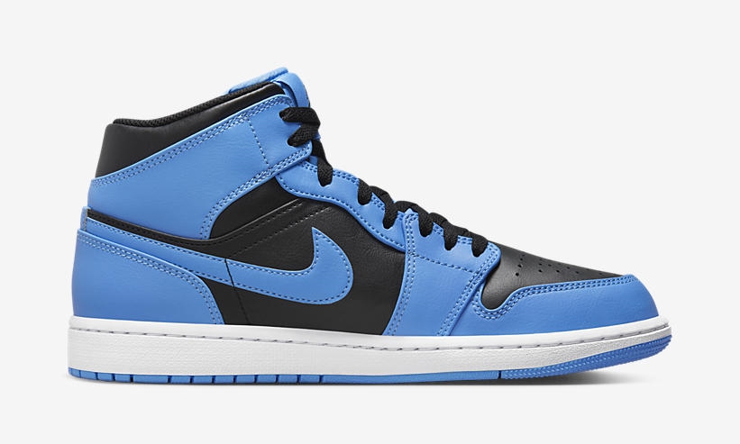 【国内 7/21 発売予定】ナイキ エア ジョーダン 1 ミッド “ユニバーシティブルー/ブラック” (NIKE AIR JORDAN 1 MID “University Blue/Black”) [DQ8426-401]