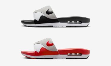 【国内 4/20 発売予定】ナイキ エア マックス 1 スライド 2カラー (NIKE AIR MAX 1 SLIDE “Whiet/Black” “White/University Red”) [DH0295-102/DH0295-103]