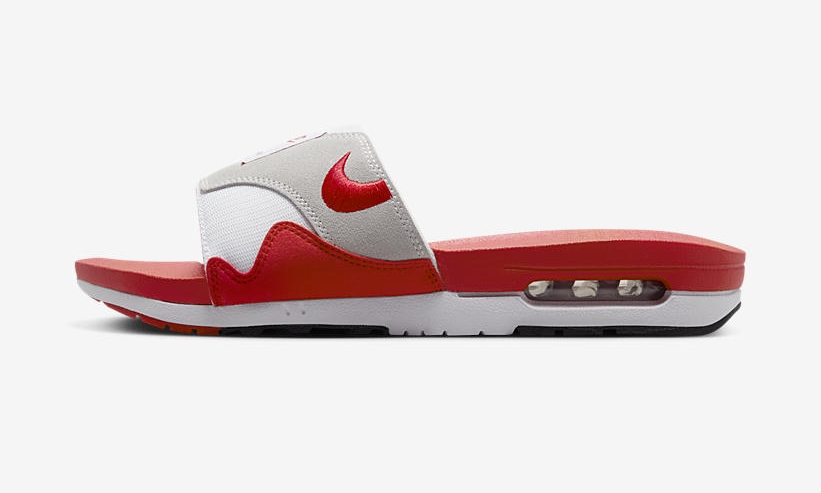 【国内 4/20 発売予定】ナイキ エア マックス 1 スライド 2カラー (NIKE AIR MAX 1 SLIDE “Whiet/Black” “White/University Red”) [DH0295-102/DH0295-103]