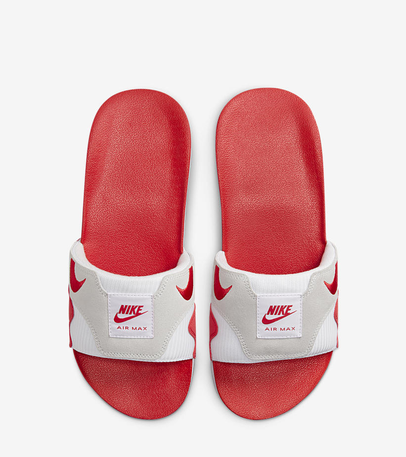 【国内 4/20 発売予定】ナイキ エア マックス 1 スライド 2カラー (NIKE AIR MAX 1 SLIDE “Whiet/Black” “White/University Red”) [DH0295-102/DH0295-103]