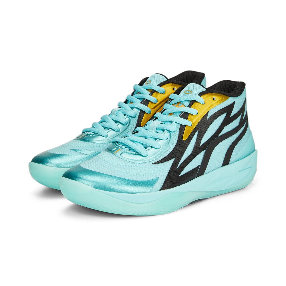 【国内 3/10 発売】PUMA MB.02 HONEYCOMB “Elektro Aqua” (プーマ ラメロ・ボール LaMelo Ball) [377590-01]