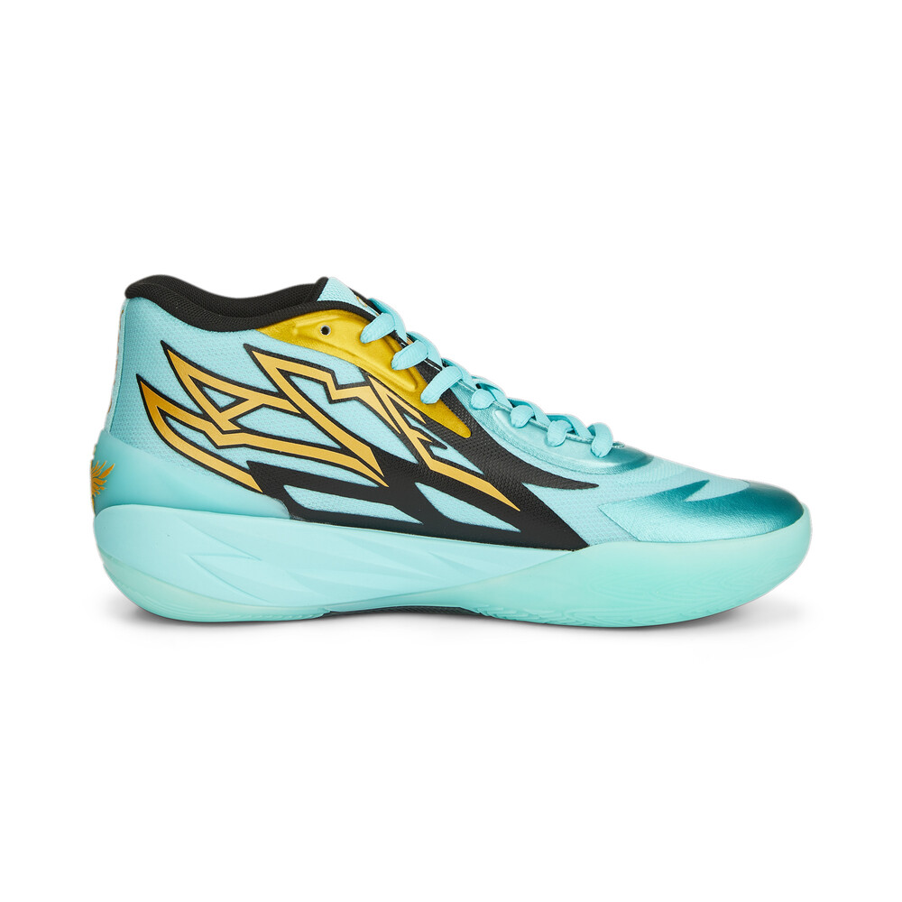 【国内 3/10 発売】PUMA MB.02 HONEYCOMB “Elektro Aqua” (プーマ ラメロ・ボール LaMelo Ball) [377590-01]