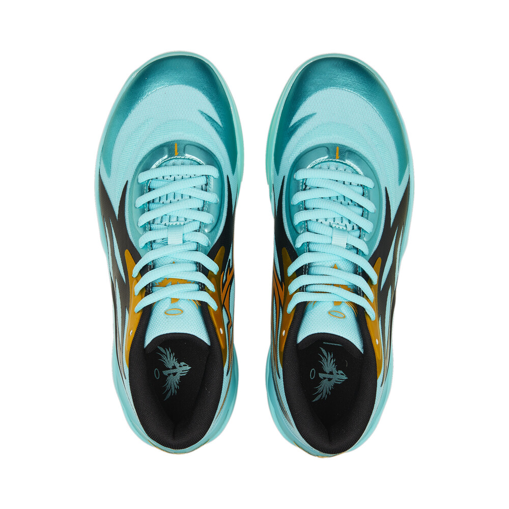 【国内 3/10 発売】PUMA MB.02 HONEYCOMB “Elektro Aqua” (プーマ ラメロ・ボール LaMelo Ball) [377590-01]