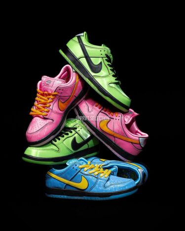 【国内 12/14、12/15 発売】The Powerpuff Girls x NIKE SB DUNK LOW (パワーパフガールズ ナイキ SB ダンク ロー) [FD2631-600/FZ8320-400/FZ8319-300]