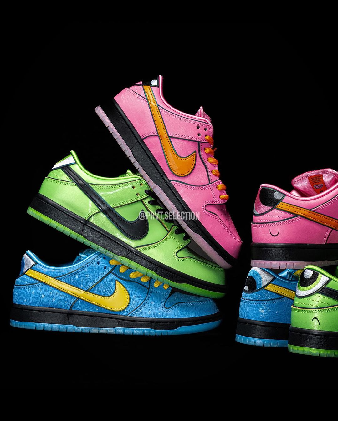 【国内 12/14、12/15 発売】The Powerpuff Girls x NIKE SB DUNK LOW (パワーパフガールズ ナイキ SB ダンク ロー) [FD2631-600/FZ8320-400/FZ8319-300]