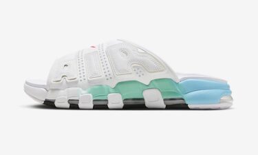 2023年 発売予定！ナイキ エア モア アップテンポ スライド “ホワイトグラデーション” (NIKE AIR MORE UPTEMPO SLIDE “White Gradient") [FN3437-161]