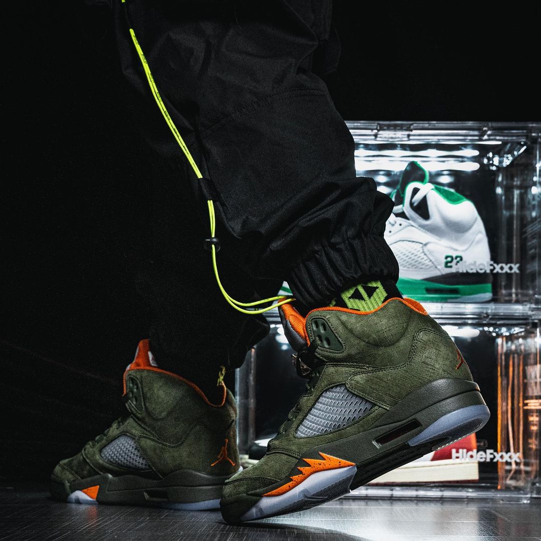 【2024年 3/9 発売】ナイキ エア ジョーダン 5 レトロ “オリーブ” (NIKE AIR JORDAN 5 RETRO “Olive”) [DD0587-308]