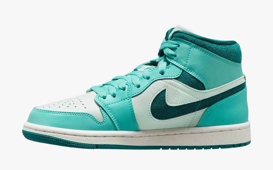 2023年 発売予定！ナイキ エア ジョーダン 1 ミッド “ティールシェニール” (NIKE AIR JORDAN 1 MID “Teal Chenille”)