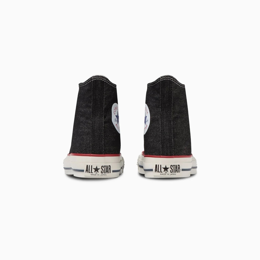 【4/28 発売】アッパーに岡山産のブラックデニム+トリコカラーを採用した CONVERSE ALL STAR J OKAYAMADENIM OX/HI (コンバース オールスター オカヤマデニム)