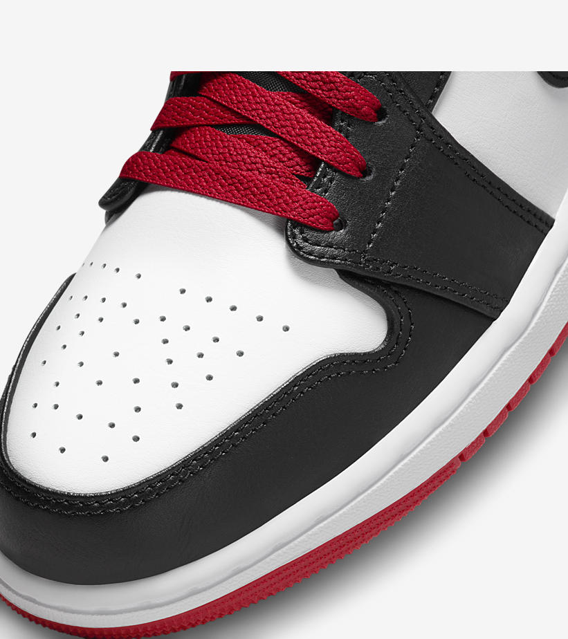 【国内 6/26 発売】ナイキ エア ジョーダン 1 ミッド “ホワイト/ジムレッド/ブラック” (NIKE AIR JORDAN 1 MID “White/Gym Red/Black”) [DQ8426-106]