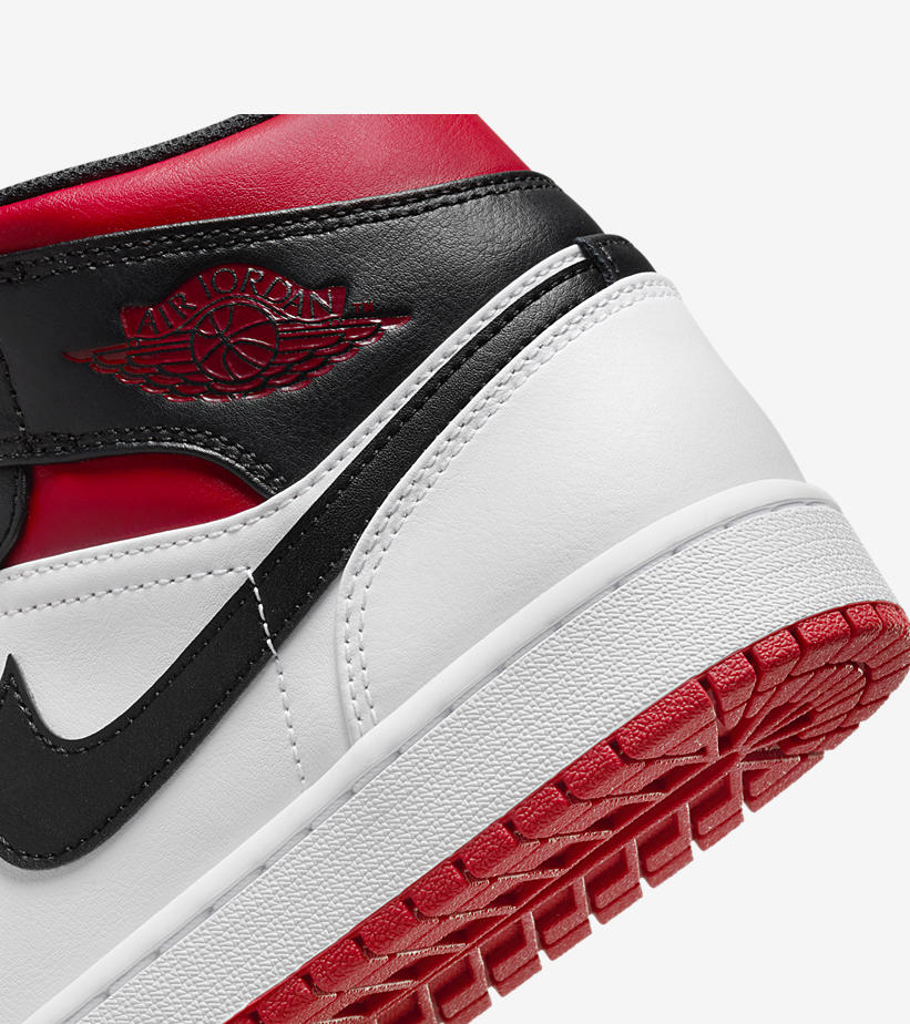 【国内 6/26 発売】ナイキ エア ジョーダン 1 ミッド “ホワイト/ジムレッド/ブラック” (NIKE AIR JORDAN 1 MID “White/Gym Red/Black”) [DQ8426-106]