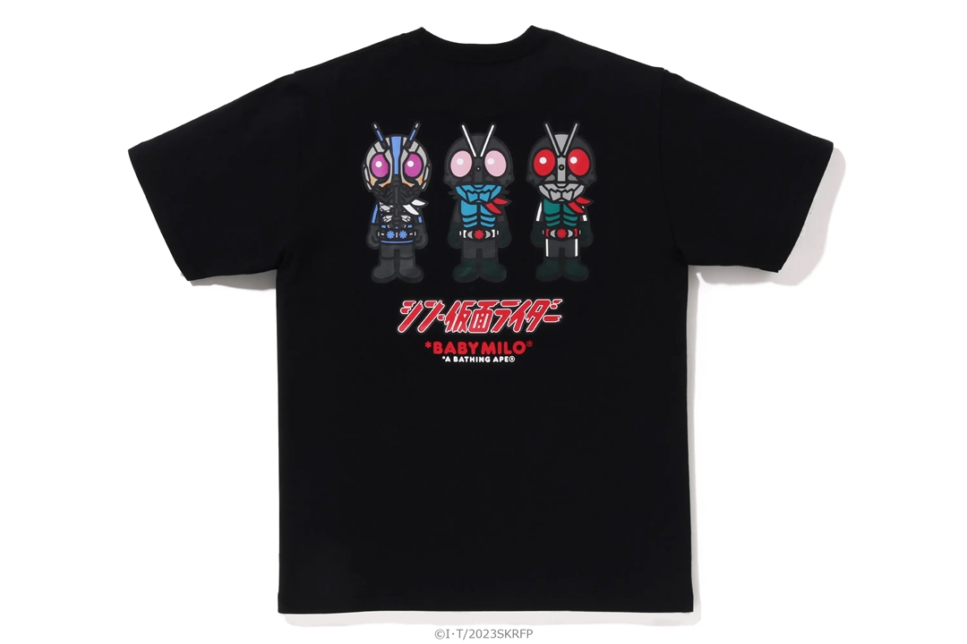 映画「シン・仮面ライダー」× A BATHING APE コラボレーションが4/29 発売 (ア ベイシング エイプ)