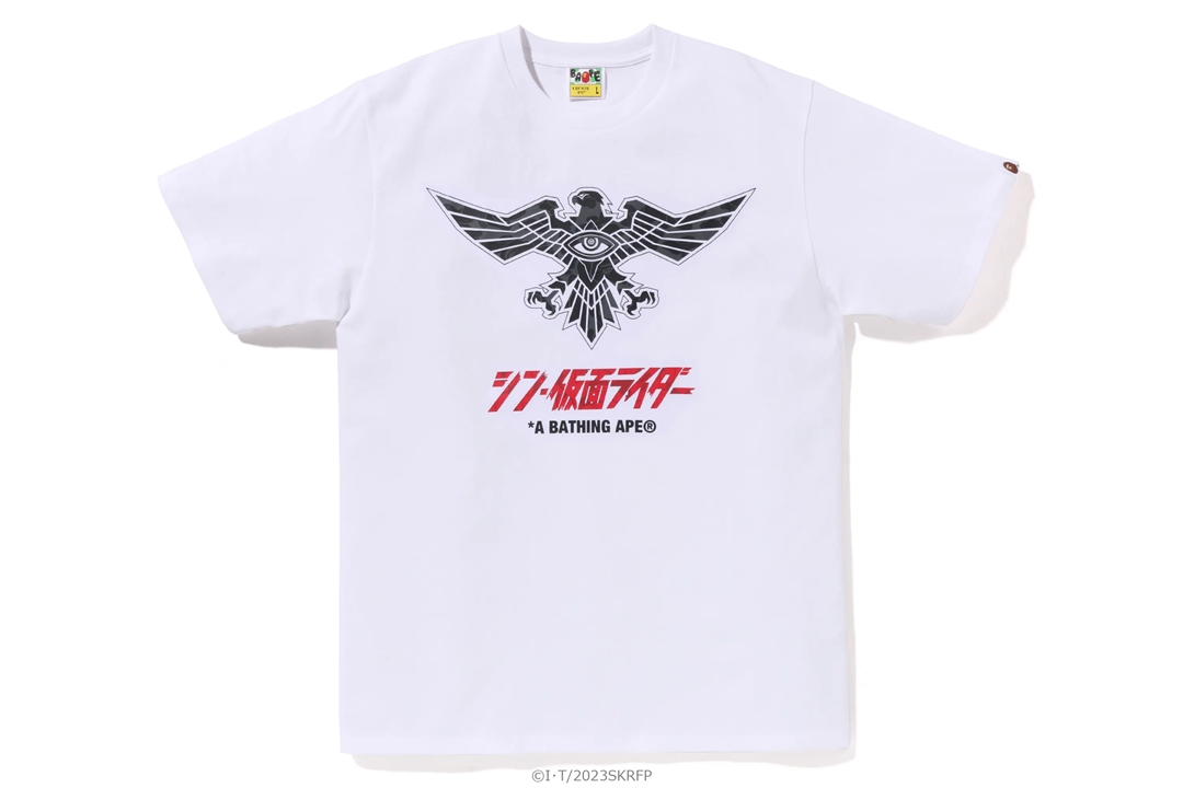 映画「シン・仮面ライダー」× A BATHING APE コラボレーションが4/29 発売 (ア ベイシング エイプ)