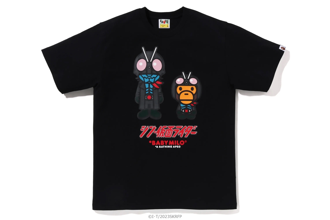 映画「シン・仮面ライダー」× A BATHING APE コラボレーションが4/29 発売 (ア ベイシング エイプ)