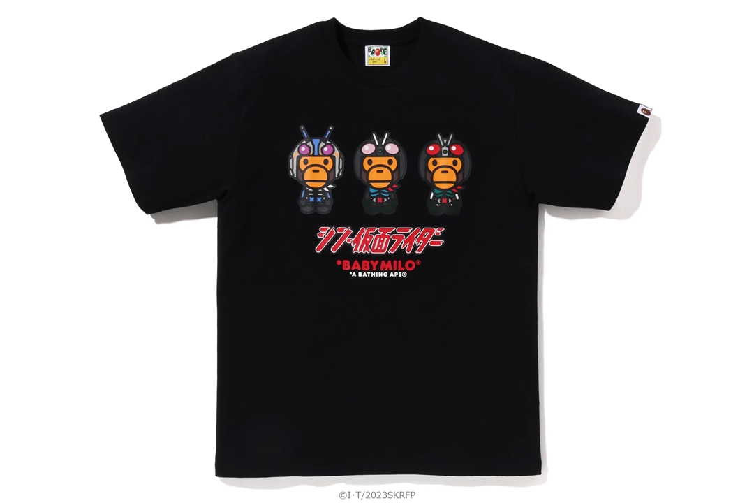 映画「シン・仮面ライダー」× A BATHING APE コラボレーションが4/29 発売 (ア ベイシング エイプ)