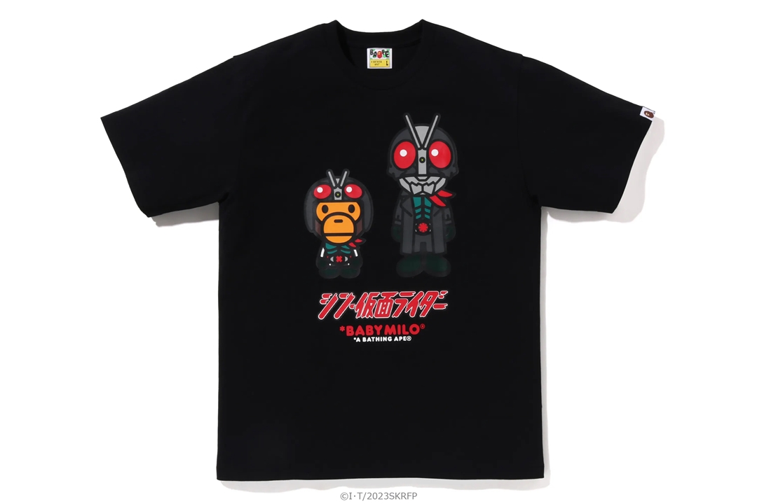 映画「シン・仮面ライダー」× A BATHING APE コラボレーションが4/29 発売 (ア ベイシング エイプ)