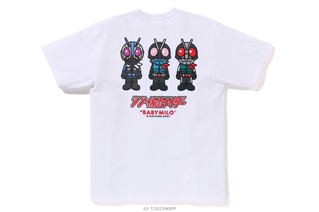 映画「シン・仮面ライダー」× A BATHING APE コラボレーションが4/29 発売 (ア ベイシング エイプ)