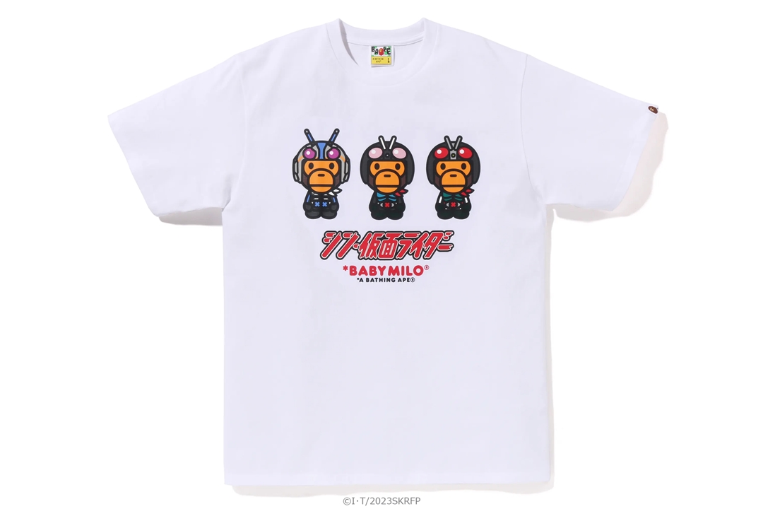 映画「シン・仮面ライダー」× A BATHING APE コラボレーションが4/29 発売 (ア ベイシング エイプ)