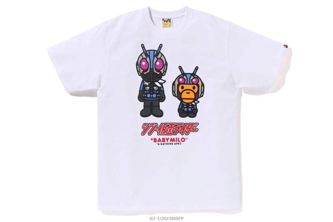 映画「シン・仮面ライダー」× A BATHING APE コラボレーションが4/29 発売 (ア ベイシング エイプ)