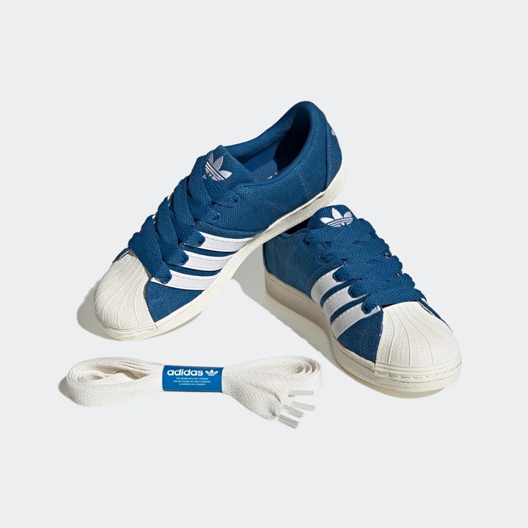 【国内 4/20 発売】adidas Originals SST SUPERMODIFIED HEMP “Dark Marine/White” (アディダス オリジナルス エスエスティ スーパーモディファイド ヘンプ “ダークマリーン/ホワイト”) [FZ6368]