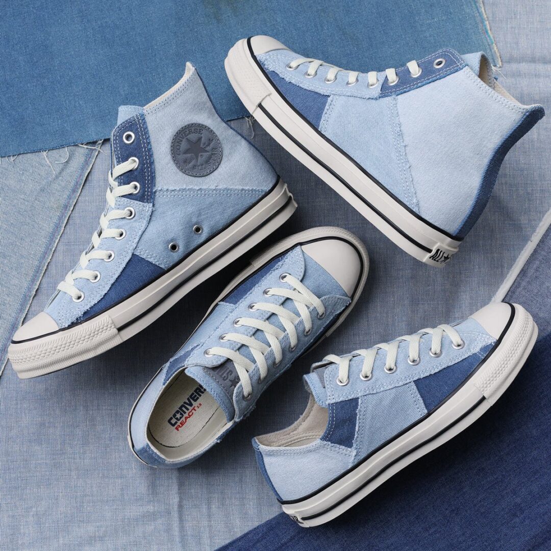 【4/18 発売】オールスターの次世代モデル「CONVERSE ALL STAR Ⓡ」からデニムのパッチワークで仕上げた DENIM PATCHWORK OX/HI (コンバース オールスター デニム パッチワーク)