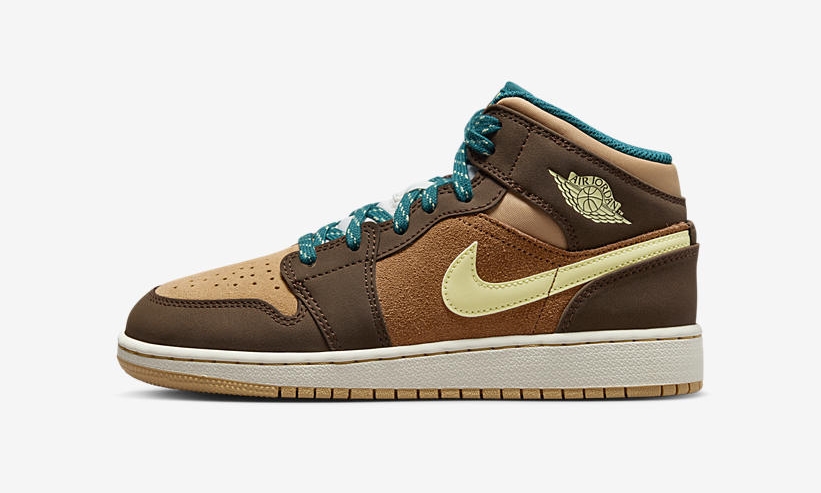 【国内 9/5 発売予定】ナイキ エア ジョーダン 1 ミッド ”カカオワウ/ジオードティール” (NIKE AIR JORDAN 1 MID “Cacao Wow/Geode Teal”) [DZ6335-200]