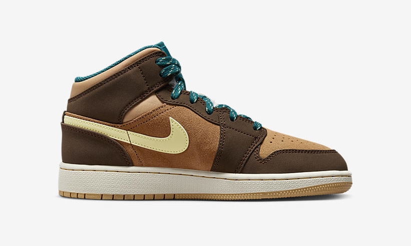 【国内 9/5 発売予定】ナイキ エア ジョーダン 1 ミッド ”カカオワウ/ジオードティール” (NIKE AIR JORDAN 1 MID “Cacao Wow/Geode Teal”) [DZ6335-200]