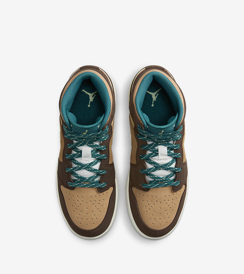 【国内 9/5 発売予定】ナイキ エア ジョーダン 1 ミッド ”カカオワウ/ジオードティール” (NIKE AIR JORDAN 1 MID “Cacao Wow/Geode Teal”) [DZ6335-200]