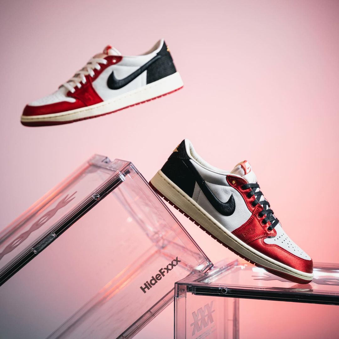 【国内 2024年 3/21 発売】Trophy Room × NIKE AIR JORDAN 1 LOW SP “Black/Sail” “Sail/Black/Vrsity Red” (トロフィールーム ナイキ エア ジョーダン 1 ロー SP “ブラック/セイル” “セイル/ブラック/バーシティレッド”) [FN0432-017/FN0432-100]