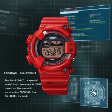 G-SHOCK FROGMAN/フロッグマン 30周年記念復刻「GW-8230NT-4JR」が4/14 発売 (Gショック ジーショック)