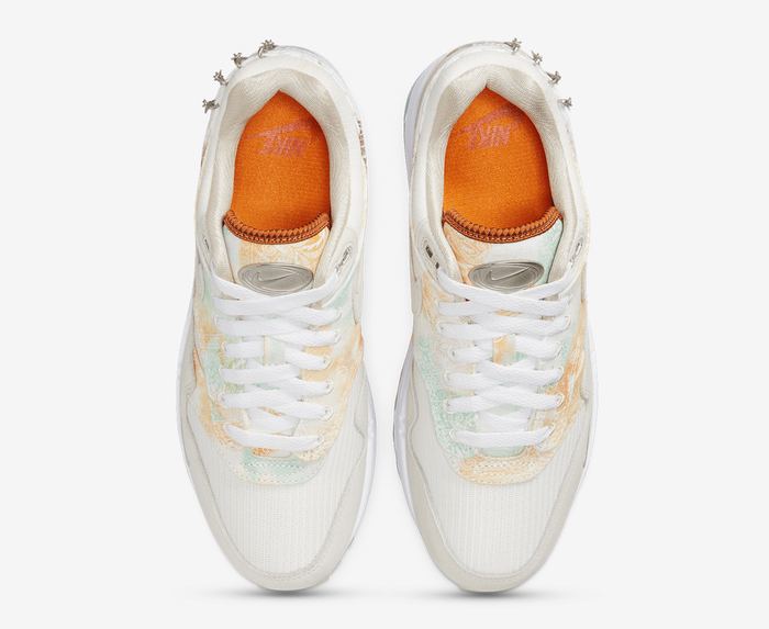 【国内 5/16 発売】ナイキ ウィメンズ エア マックス 1 87 “ファントム/ブライトマンダリン” (NIKE WMNS AIR MAX 1 87 “Phantom/Bright Mandarin”) [FJ7734-101]