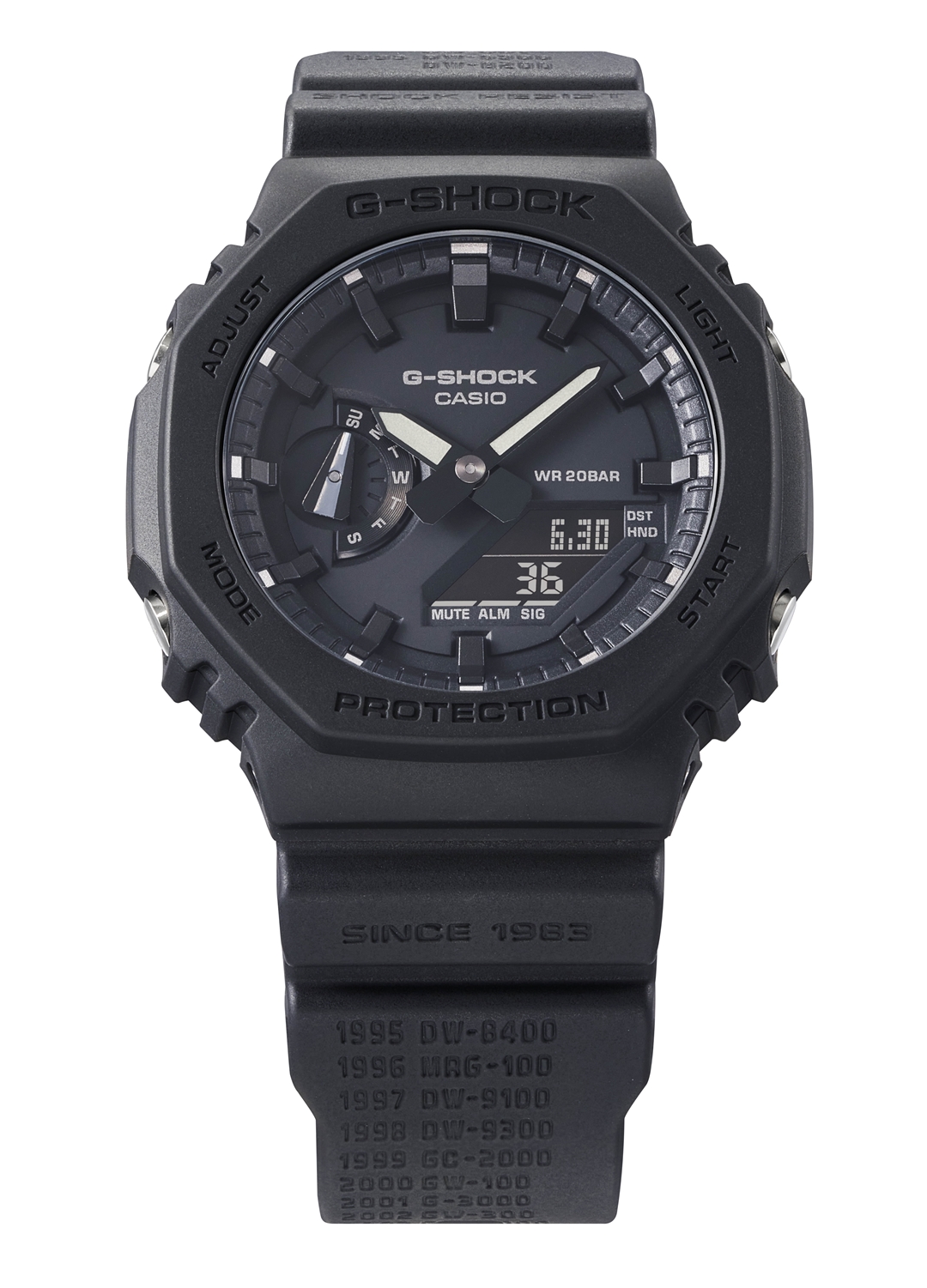 歴代モデルの型番をバンドに刻んだG-SHOCK 40周年記念モデル「REMASTER BLACK」シリーズが5/13 発売 (Gショック ジーショック)