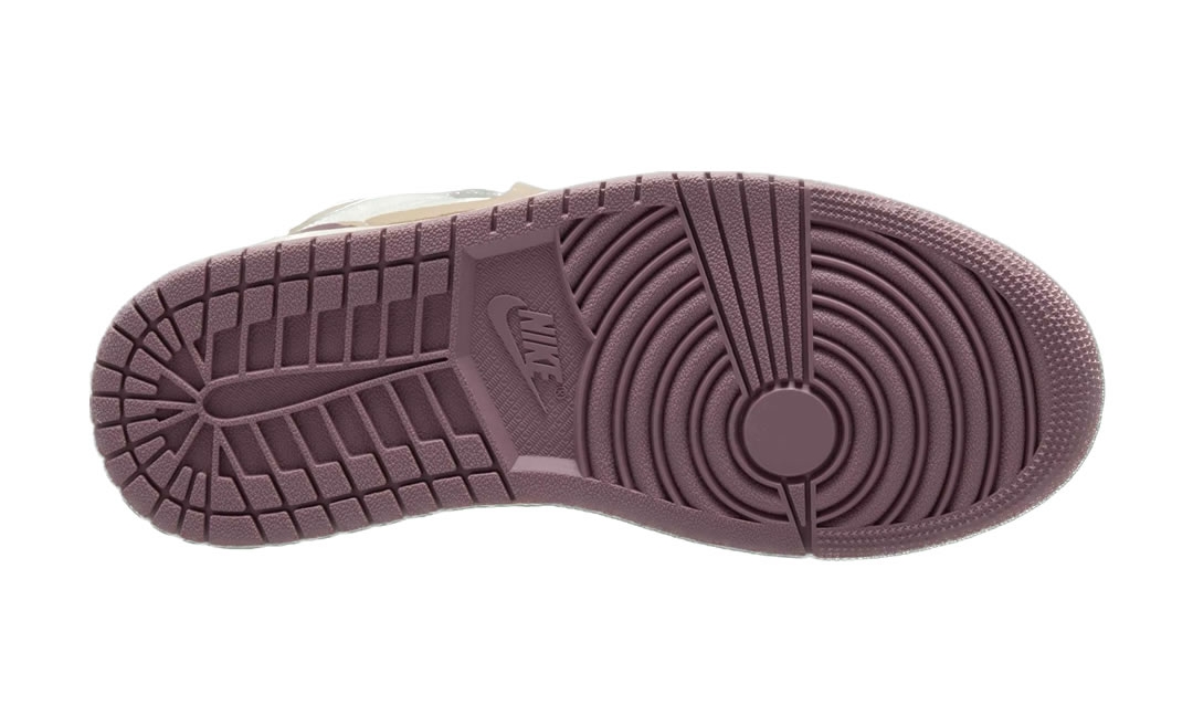 Air jordan 1 retro mid grey wolf високі кросівки сірі з бузковим