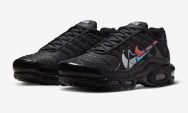 海外発売！ナイキ エア マックス プラス “マルチスウッシュ/ブラック” (NIKE AIR MAX PLUS “Multi-Swoosh/Black”) [FJ4224-001]