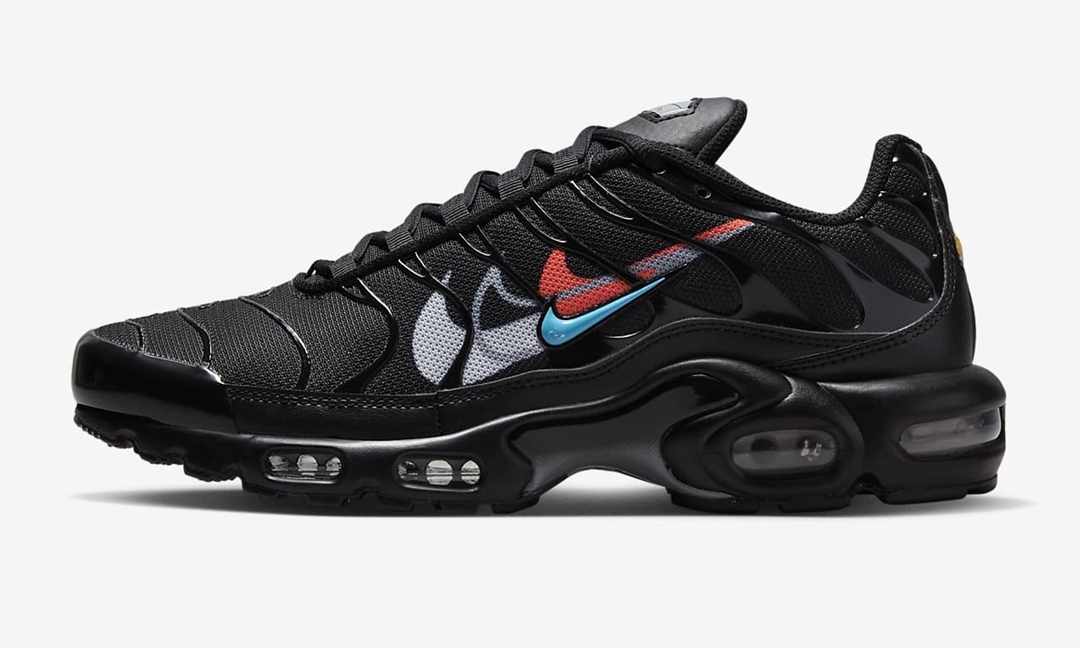 海外発売！ナイキ エア マックス プラス “マルチスウッシュ/ブラック” (NIKE AIR MAX PLUS “Multi-Swoosh/Black”) [FJ4224-001]